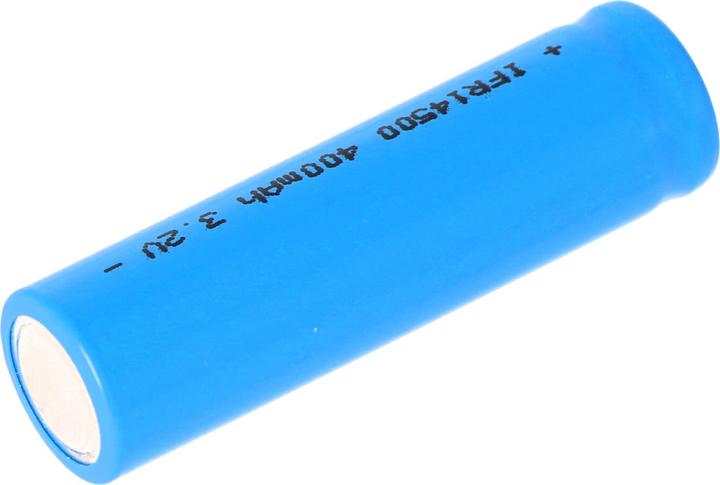 Immagine prodotto Efest Batteria ricaricabile IFR14500 - AA, Flat Top (senza testa) terminale positivo piatto (1 pz., 400 mAh, Accumulatore di carica elettrica)