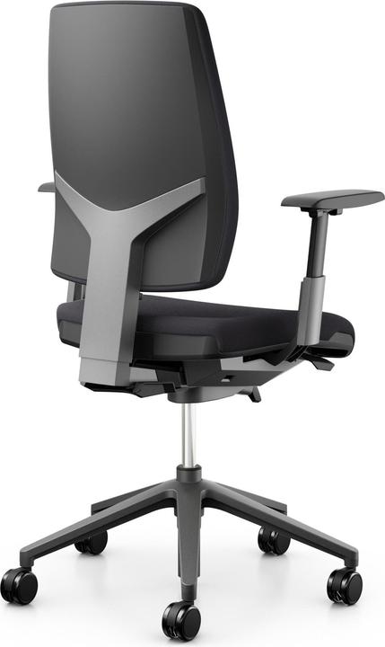 Actual product image Giroflex Office chair 68 with upholstered backrest and armrests, Charcoal