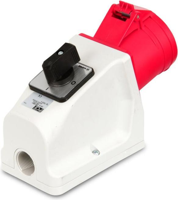 Produktbild PCE 75925-6 Wandsteckdose mit Schalter 32A 5p 6h IP44