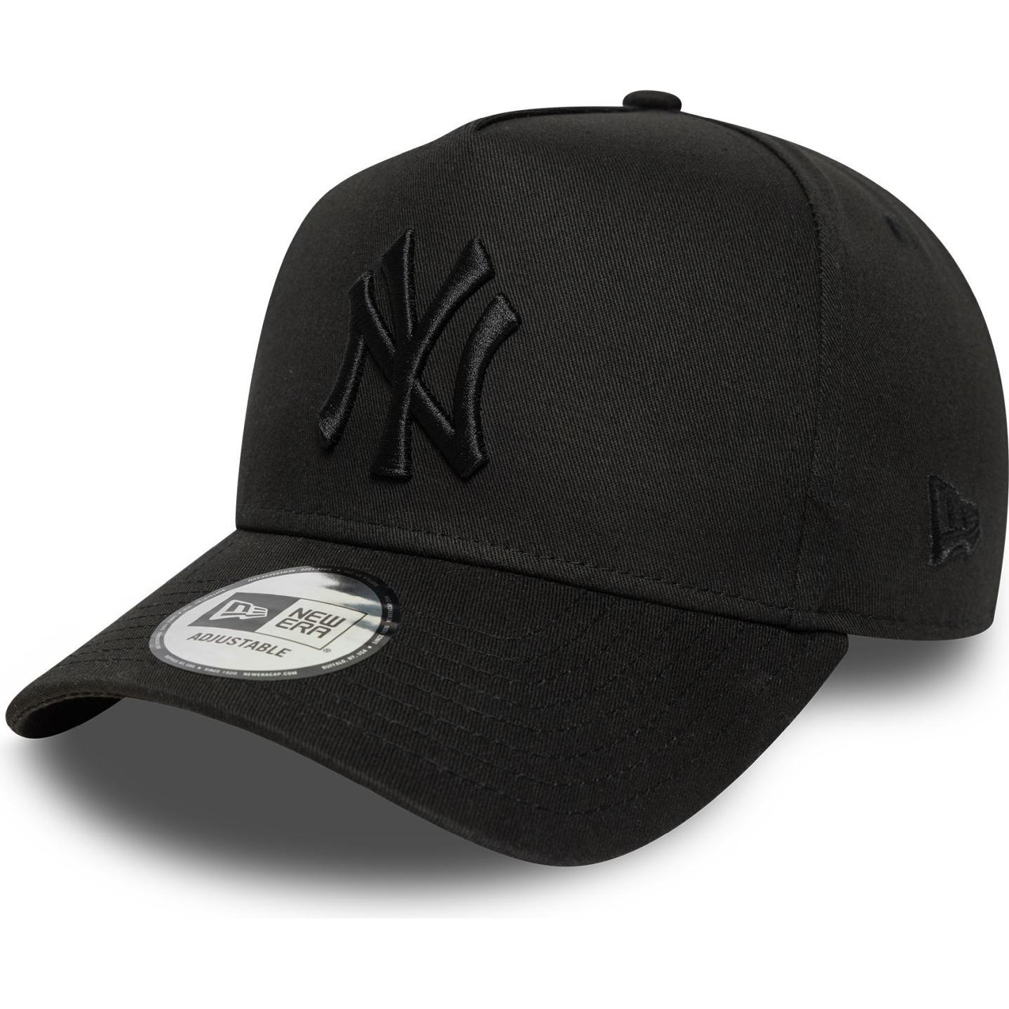 New Era, Herren, Cap, 9Forty A-Frame Cap - New York Yankees schwarz, Schwarz, (One Size)