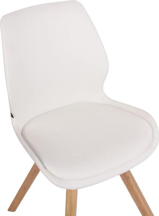 Image du produit CLP Chaise Luna similicuir, blanc