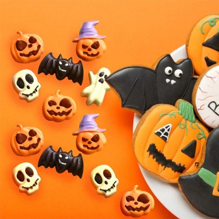 Produktbild König Design Halloween Schokoladen Silikon Form Backen Silikonform Kürbis Geister Kuchen Neu
