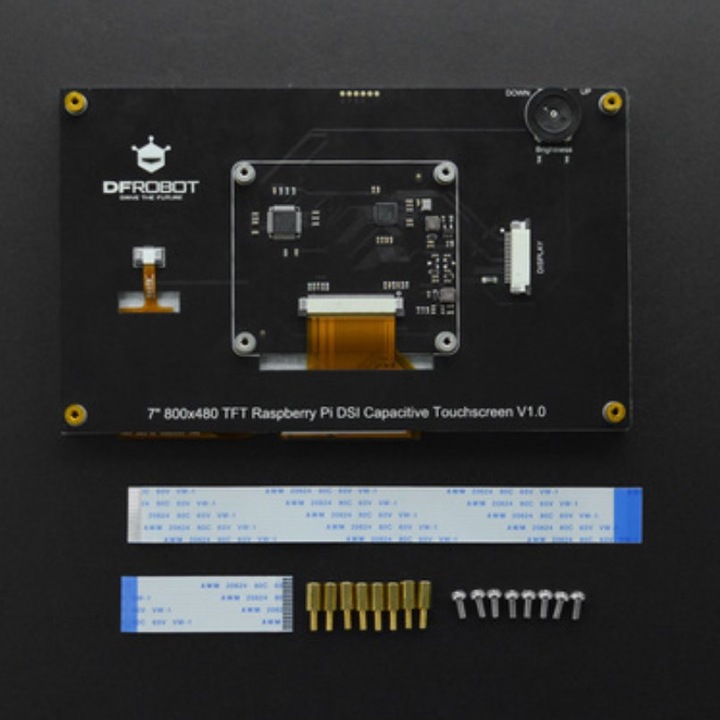 Produktbild DFRobot 7inch Capacitive Touch Display für Raspberry Pi, DSI Interface, 800×480