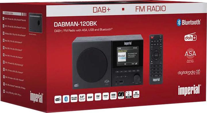 Image du produit Imperial Dabman 120BK (DAB+ DAB, FM, Bluetooth)