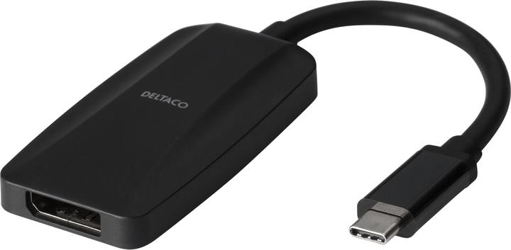 Produktbild Deltaco USB-C to DisplayPort adapter, 32.4 Gbit / s, 8K at 30Hz - Black (USB Typ-C, 180 cm)
