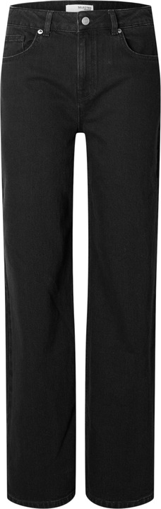 Selected Femme Schwarze Wide Fit Jeans (W28/L32)