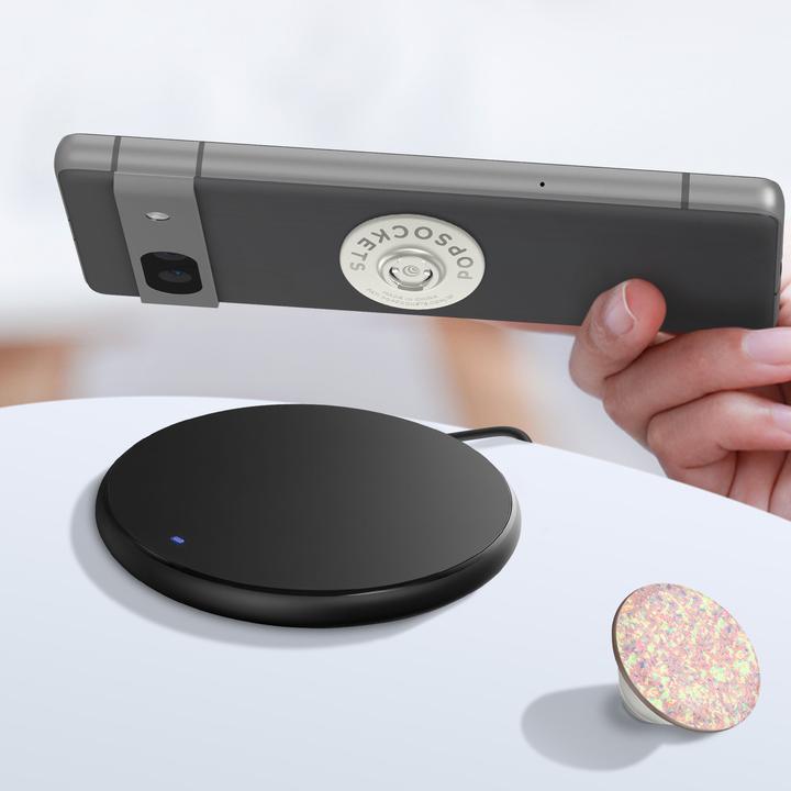 Produktbild PopSockets PopGrip Premium Iridescent Confetti Rose