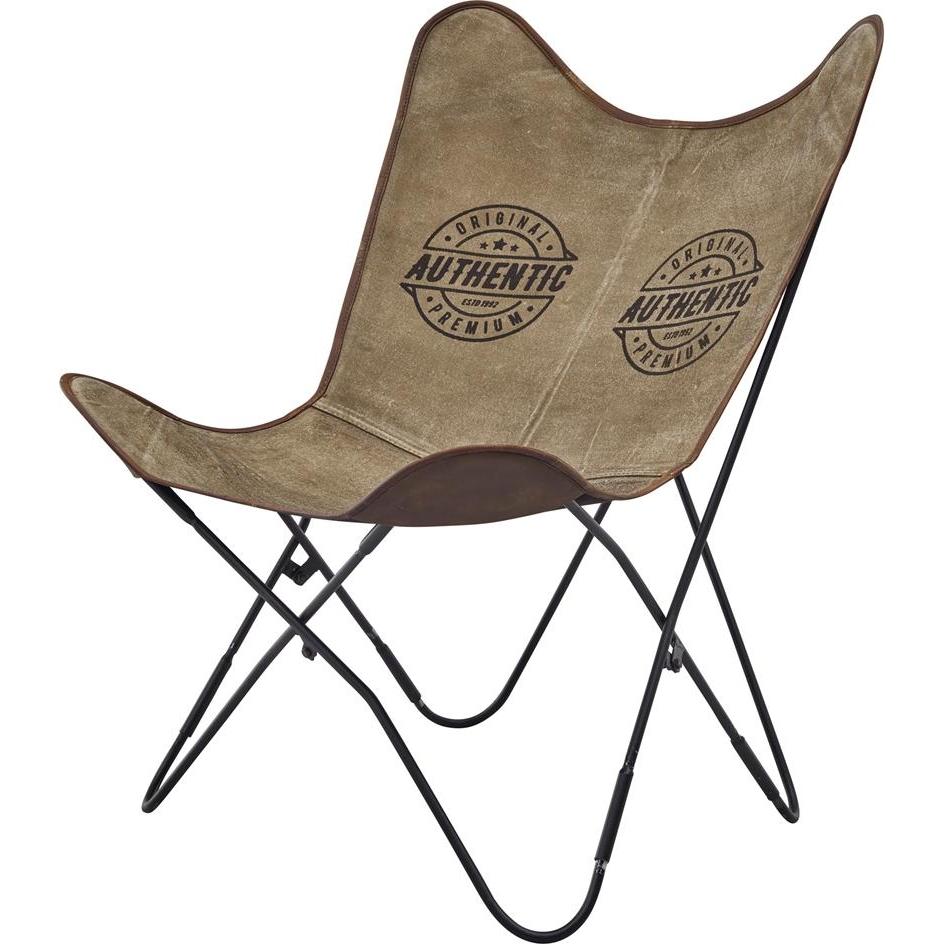 HTI-Living, Stühle, Klappstuhl Canvas Braun