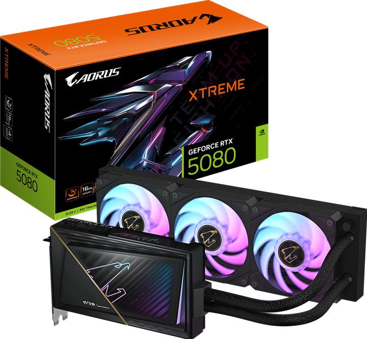 Produktbild Gigabyte AORUS GeForce RTX 5080 Xtreme Waterforce (16 GB)