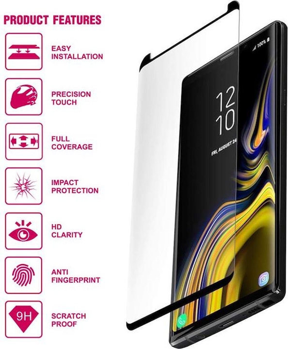 Immagine prodotto Crong Vetro Edge 4D Full Glue - Vetro temperato a immagine completa Huawei Mate 10 universale (1 Pezzo/i, Mate 10)