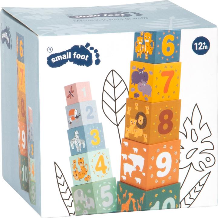 Actual product image small foot Stacking cube safari