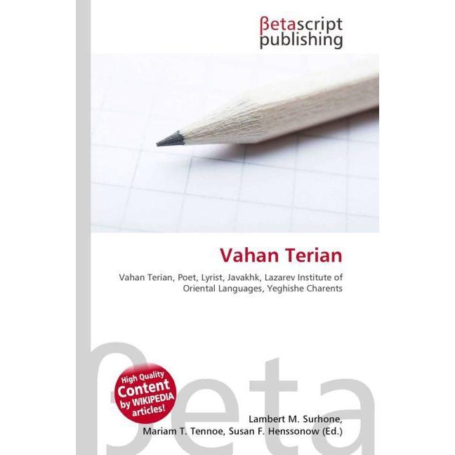 Vahan Terian, Fachbücher von Miriam T. Timpledon, Susan F. Marseken, Lambert M. Surhone