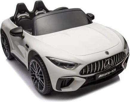 Es-toys Kinderfahrzeug – Elektro Auto „Mercedes SL63 AMG“ – Lizenziert – 24V Akku, 4 Motoren,Leder (24 V)
