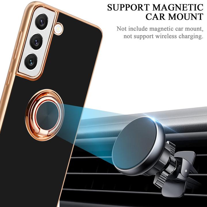 Actual product image Cadorabo Case for Samsung Galaxy S22 PLUS in TPU with camera protection and ring LM089 Style (Samsung Galaxy S22+)