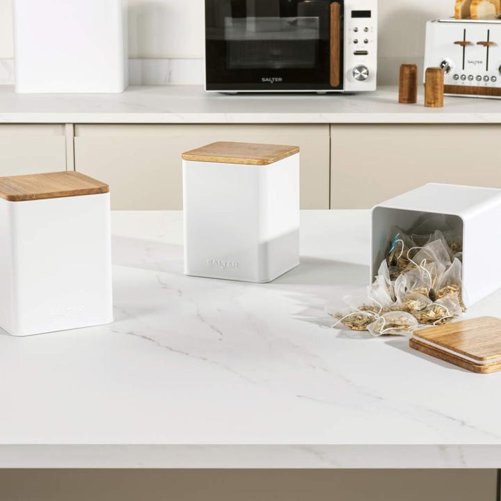 Actual product image Salter BW12898WEU7 Toronto 3-Piece Canister Set White (1.60 l)