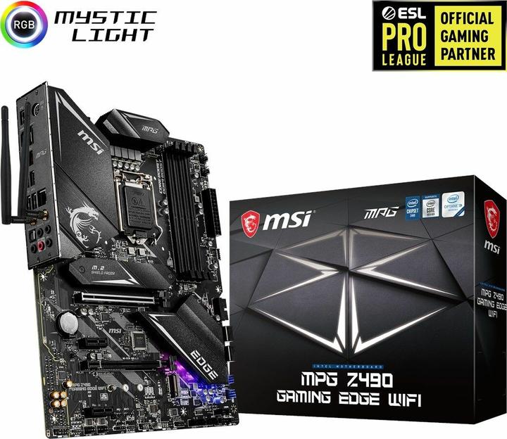 Produktbild MSI MPG Z490 Gaming Edge Wifi (LGA 1200, Intel Z490, ATX)