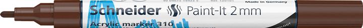Valeurs nutritives et ingrédients Schneider Marqueur acrylique Paint-It 310 2mm brun (1 x)