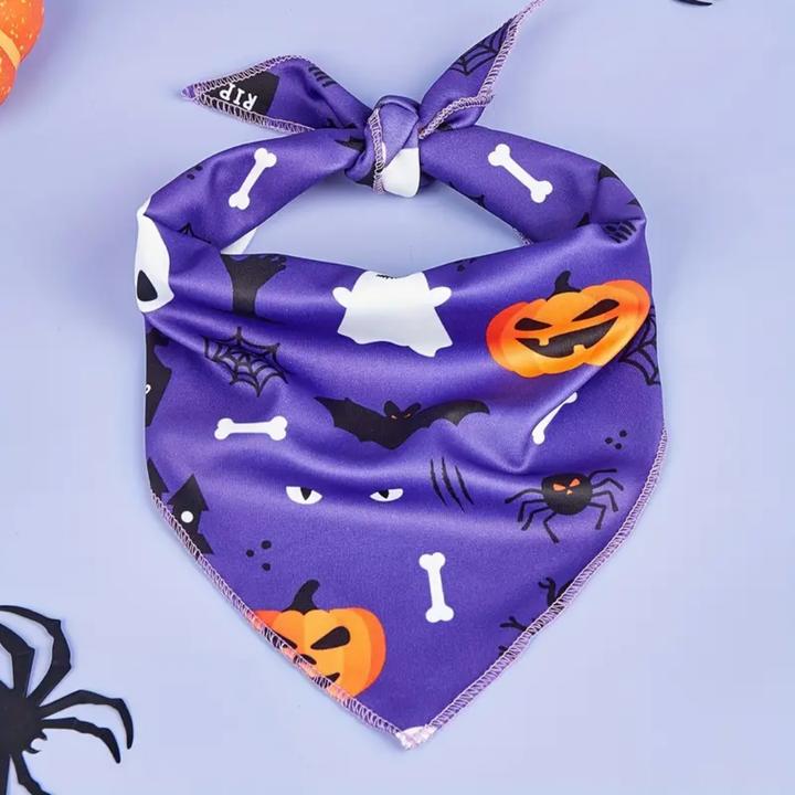 Image du produit Suba Bandanas d’Halloween pour Chiens (L, Bandana pour chien)