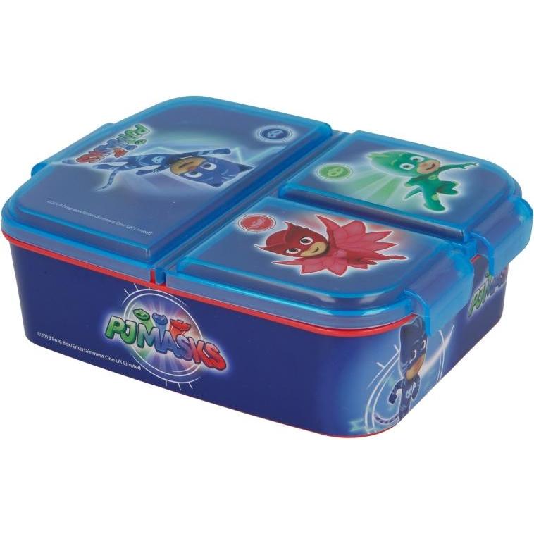 Thumbnail - Stor PJ Mask - Brotdose mit Fächern, Lunchbox, Mehrfarbig
