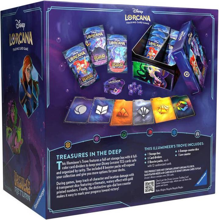 Immagine prodotto Disney Gioco di Carte Collezionabili Lorcana: Set 4 - Pacchetto Trove (Inglese) (Inglese, Pacchetto Booster)
