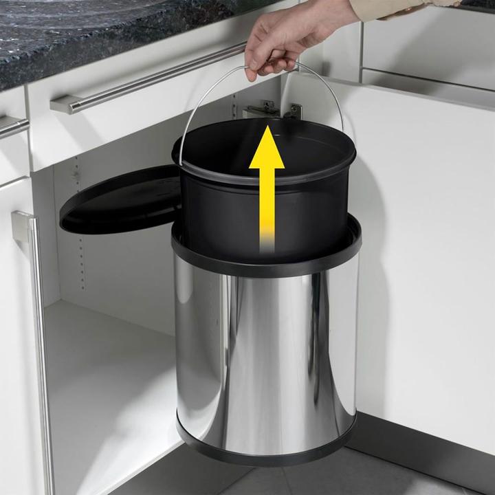 Produktbild Hailo Compact-Box M, Einbau-Mülleimer, 15 ltr, Weiss (15 l)