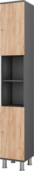 Anthracite/golden oak