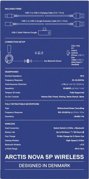 Produktbild SteelSeries Arctis Nova 5P (Kabellos)