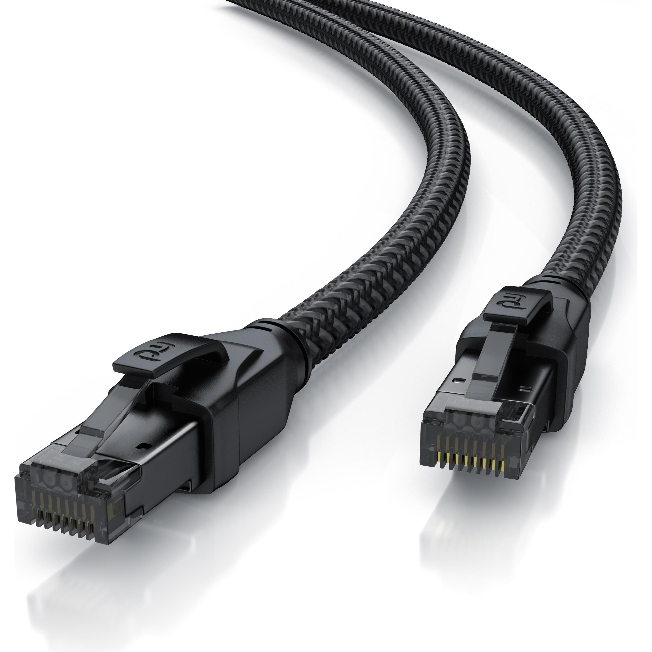 Primewire Netzwerkkabel CAT.8, RJ-45, Ethernet, Patchkabel CAT 8, Gigabit Ethernet 40 Gbit/s S/FTP LAN Kabel (S/FTP, CAT...