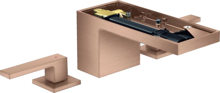 Produktbild Axor MyEdition 3-Loch Waschtischarmatur 70 mit Push-Open Ablaufgarnitur, ohne Platte