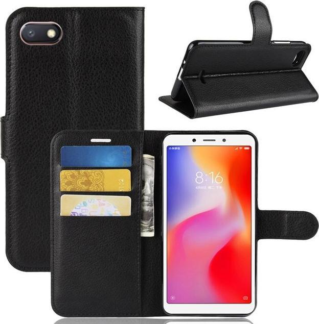 Actual product image MU Classic Litchi Leather Bookcover Series (Xiaomi Redmi 6A)