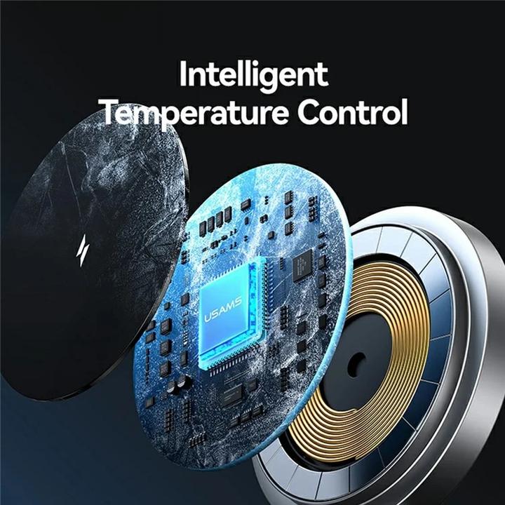 Actual product image Usams Foldable 3-in-1 15W Inductive Charge for Phone/Apple Watch/headphones CD234WXC01 (US-CD234) (15 W)