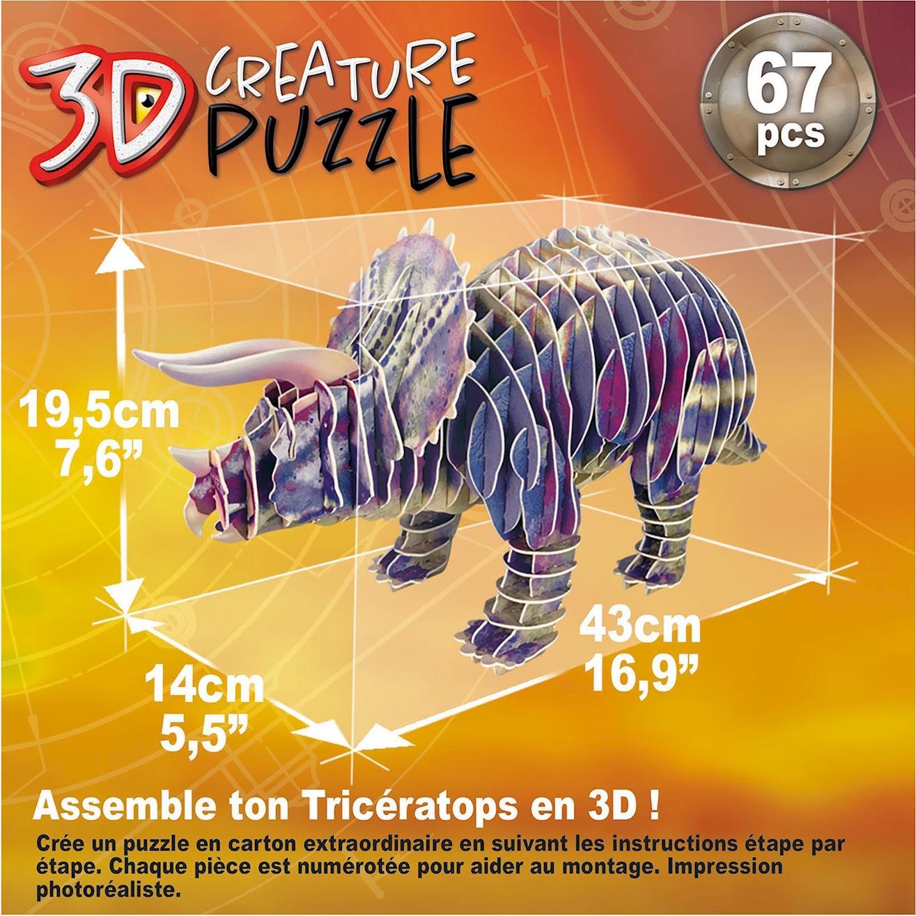 Thumbnail - Educa D Triceratops Puzzle (67 Teile)