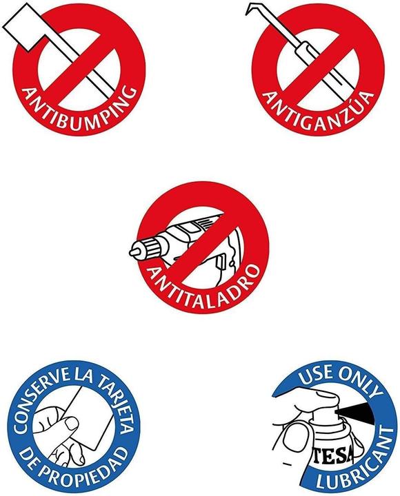 Image du produit Tesa Assa Abloy TESA TX80 SE5 E12 2030 cilinder, 40 x 40, nikkel