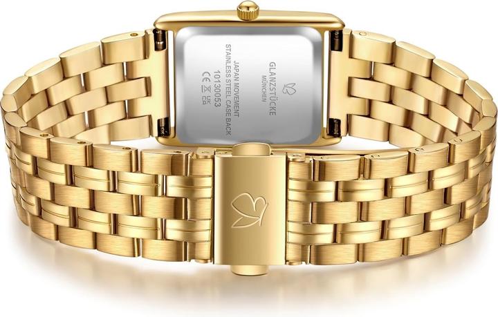Actual product image Glanzstücke München Damen Quarzuhr gelbgold Edelstahl gelbgold - 38058 (22 mm)