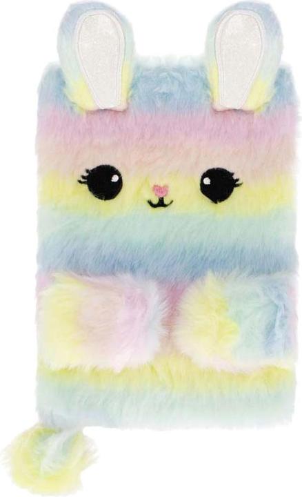 Produktbild Starpak Plüsch-Notizbuch Hase Pastell (A5, Weicher Einband)