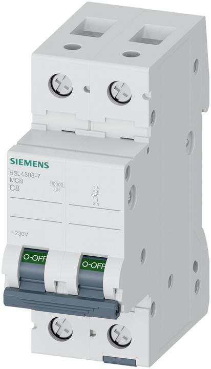 Immagine prodotto Siemens Interruttore automatico UC C 8A 1+N 230V 5SL4508-7