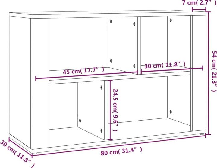 Image du produit vidaXL Sideboard (80 x 30 x 54 cm)