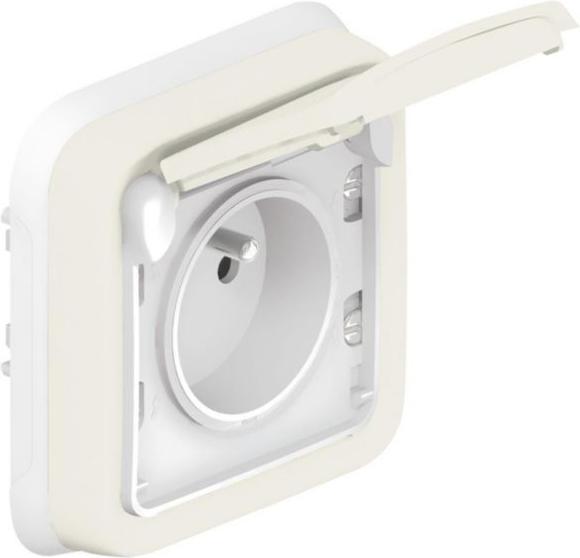 Actual product image Legrand Single socket outlet Plexo55 hermetic IP55 white (069870)