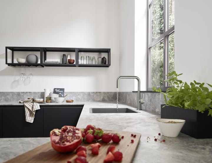 Produktbild hansgrohe Talis M54 Einhebel-Küchenmischer U 220 (edelstahl finish)