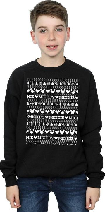 Produktbild Disney Mickey And Minnie Christmas Fair Isle Sweatshirt Jungen (152, 158)