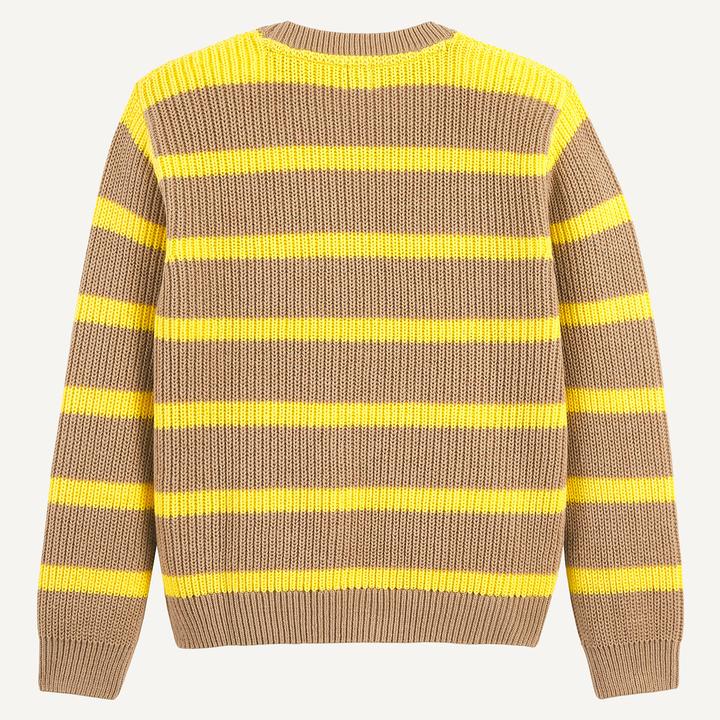 Produktbild La Redoute Collections Gestreifter Rippstrick-Pullover mit Rundhalsausschnitt (152)