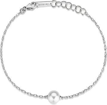 Brosway Silver Bracelet With Artificial Pearl Infinite White Fancy Fiw137