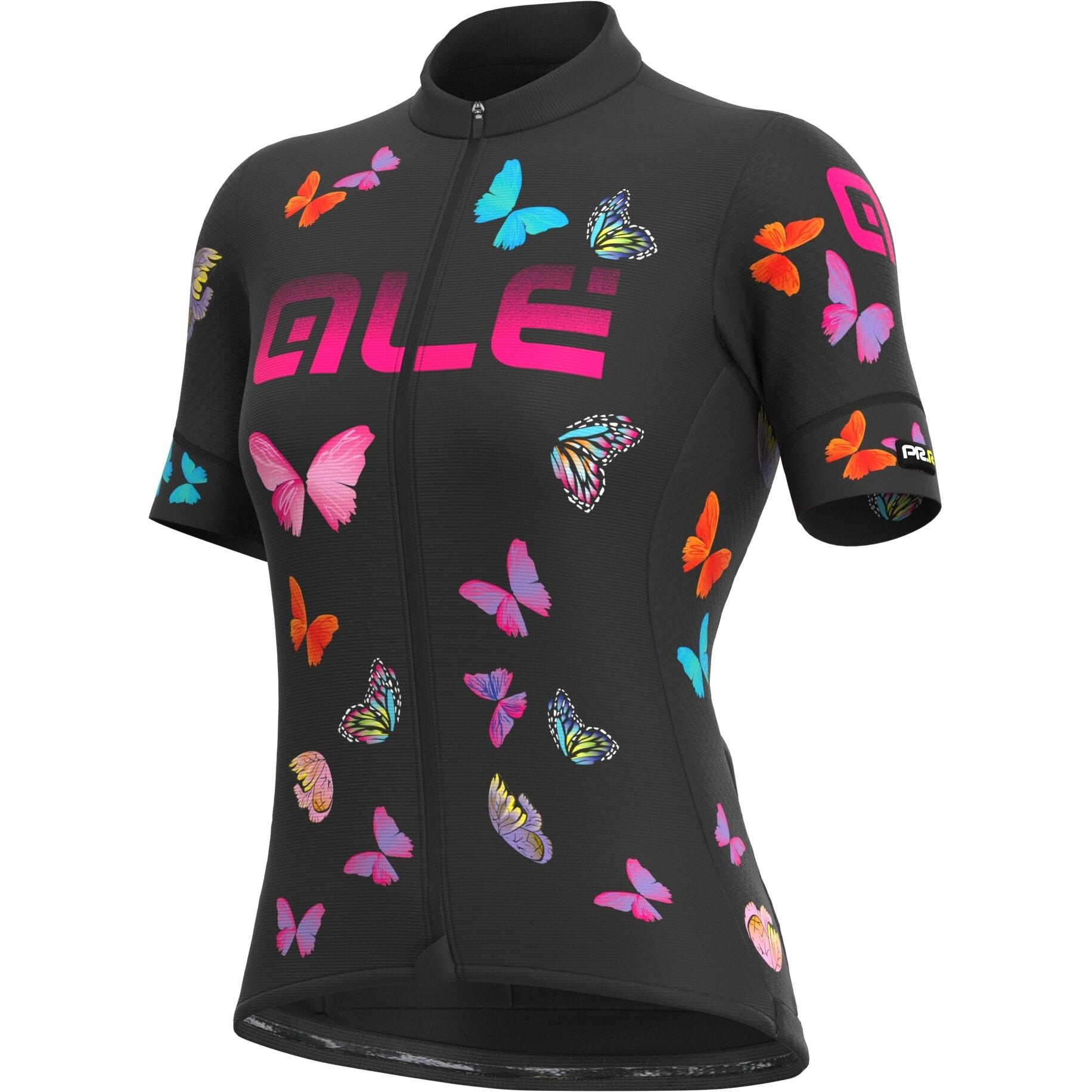 Alé, Damen, Velotrikot, PRR Btterfly (S, L), Schwarz, S, L