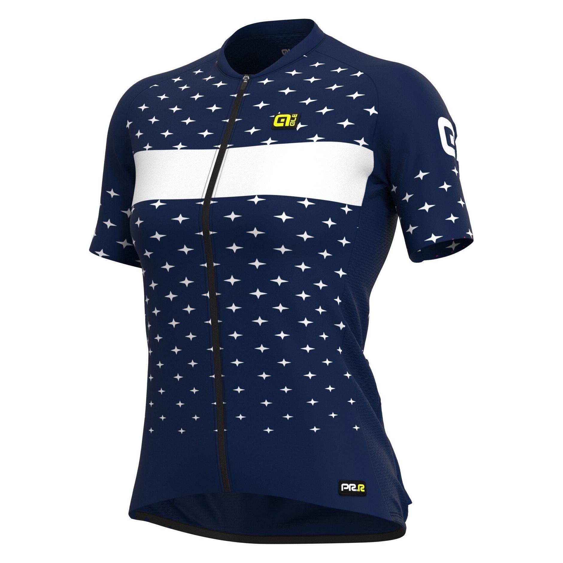 Alé, Damen, Velotrikot, Prr Stars (L), Blau, Weiss, L
