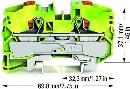 Produktbild Wago Schutzleiterklemme 12 mm Push-