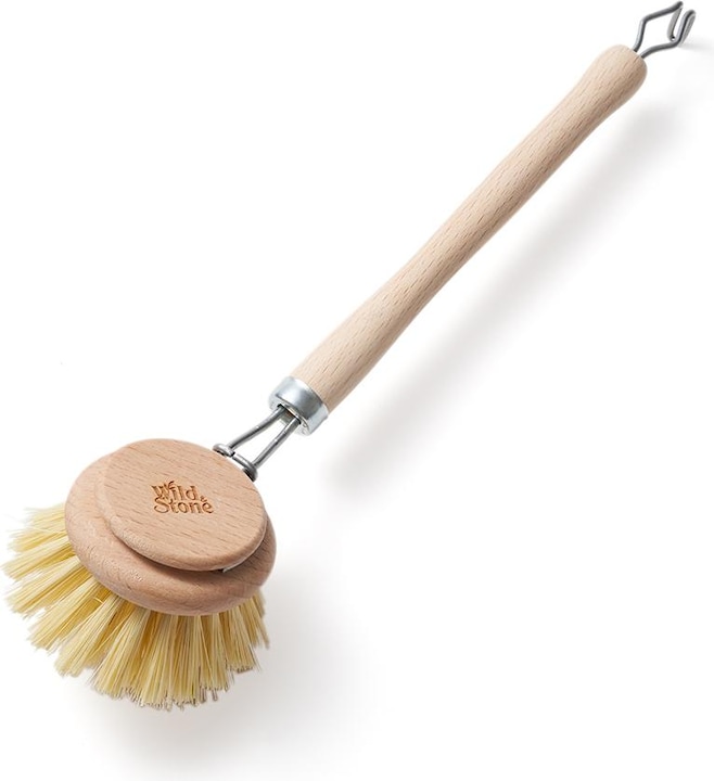 Actual product image Wild & Stone Tampico ecological beech wood dish brush with interchangeable head (1 pcs.)