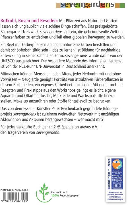 Produktbild Farbstark mit sevengardens (Deutsch, Irmela Erckenbrecht, 2017)