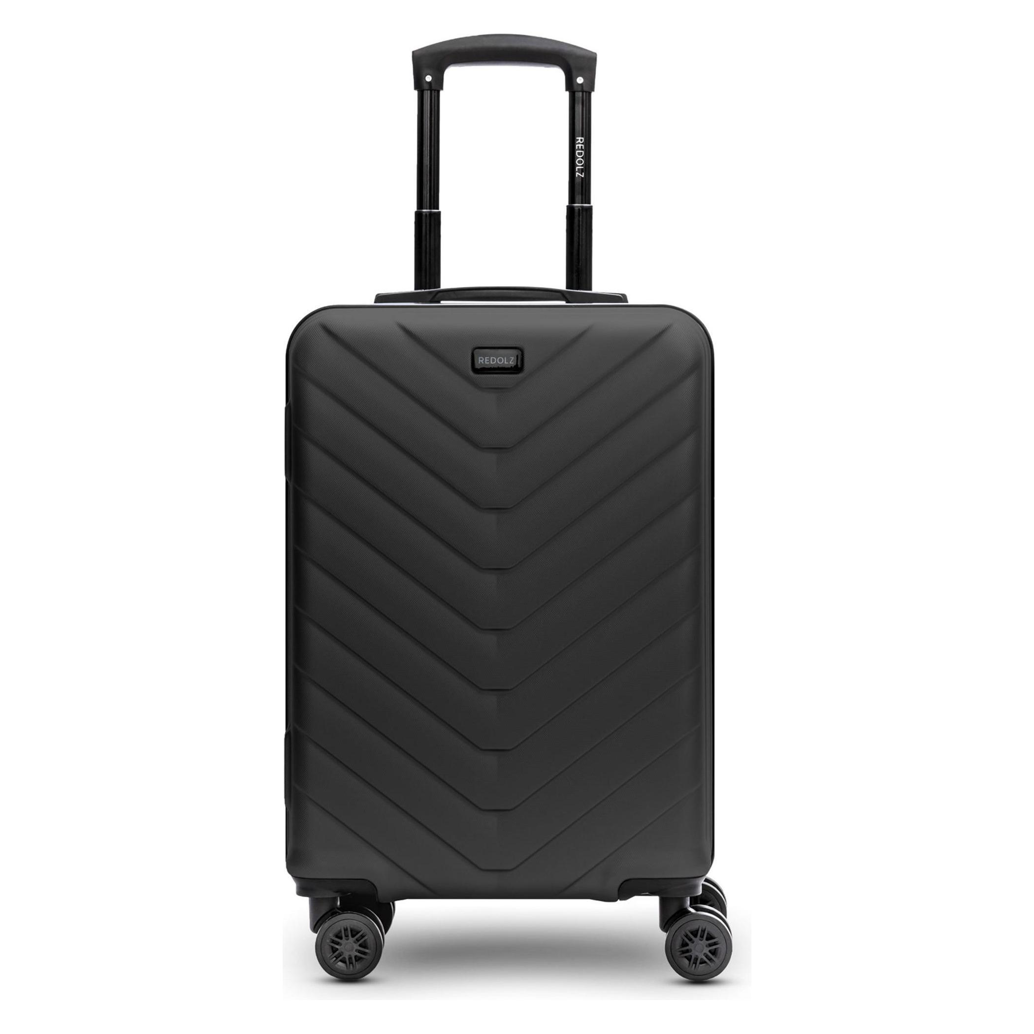 Redolz, Koffer, Essentials 07 Cabin 4 Rollen Kabinentrolley 55 Cm, Schwarz, (39 l)