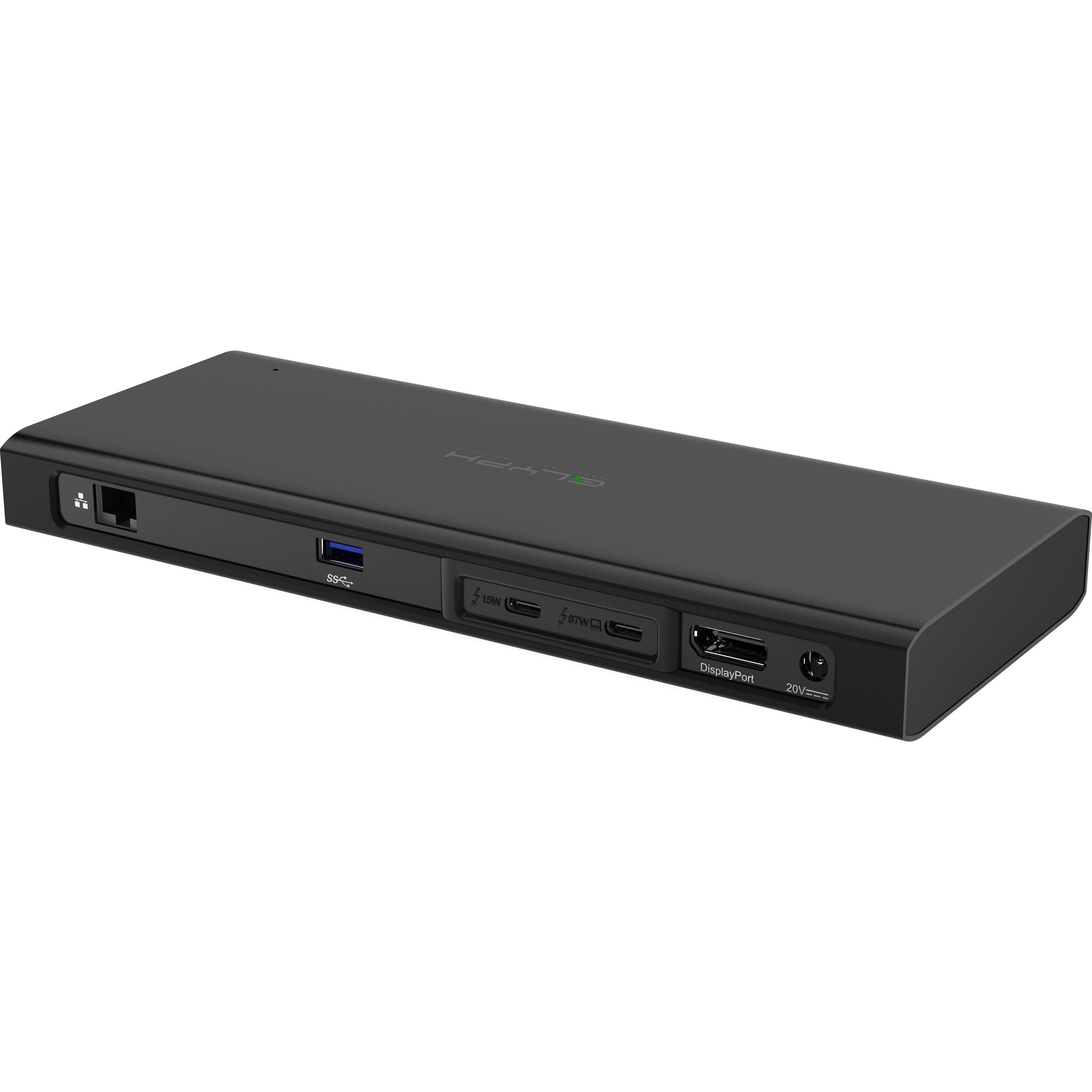 Glyph Thunderbolt 3 NVMe Dock - Verkabelt - 3,5 mm - 10,100,1000 Mbit/s - Schwarz - SD (USB-A, Thunderbolt, 1 Ports), Do...