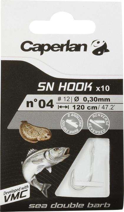 Actual product image Caperlan Leader hook Double barb